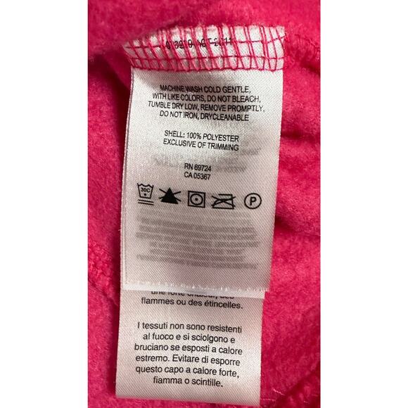 Columbia Pink LARGE GIRLS Zip Up Fleece Jacket - Picture 2 of 6